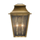 HomeRoots Coventry 2-Light Pocket Wall Light With Aged Brass Finish