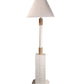 HomeRoots Creamy White Floor Lamp With Nautical Rope Finish