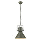 HomeRoots Crew 1-Light Pendant in Green Finish