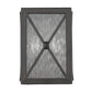 HomeRoots Criss Cross Water Glass Outdoor Light in Burnished Bronze Finish