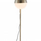 HomeRoots Crossed Floor Lamp With White and Brushed Bronze Finish