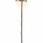 HomeRoots Crossed Floor Lamp With White and Brushed Bronze Finish