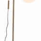 HomeRoots Crossed Floor Lamp With White and Brushed Bronze Finish