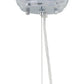 HomeRoots Crystal Bling Chandelier in Chrome Finish