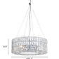 HomeRoots Crystal Bling Chandelier in Chrome Finish