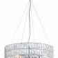 HomeRoots Crystal Bling Chandelier in Chrome Finish
