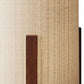 HomeRoots Cylindrical Table Lamp With Linen Shade in Walnut Wood Finish