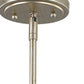 HomeRoots Daria 3-Light Pendant With Washed Gold And White Drum Shade in Washed Gold Finish