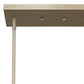 HomeRoots Daria 6-Light Island Pendant With Washed Gold And White Shade in Washed Gold Finish