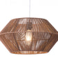 HomeRoots Dashy Ceiling Lamp With Brown Shade