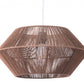 HomeRoots Dashy Ceiling Lamp With Brown Shade