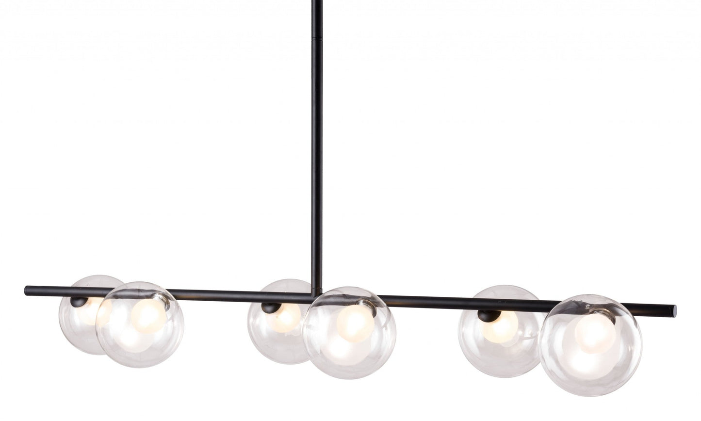 HomeRoots Deco Bubble Ceiling Lamp in Black Finish