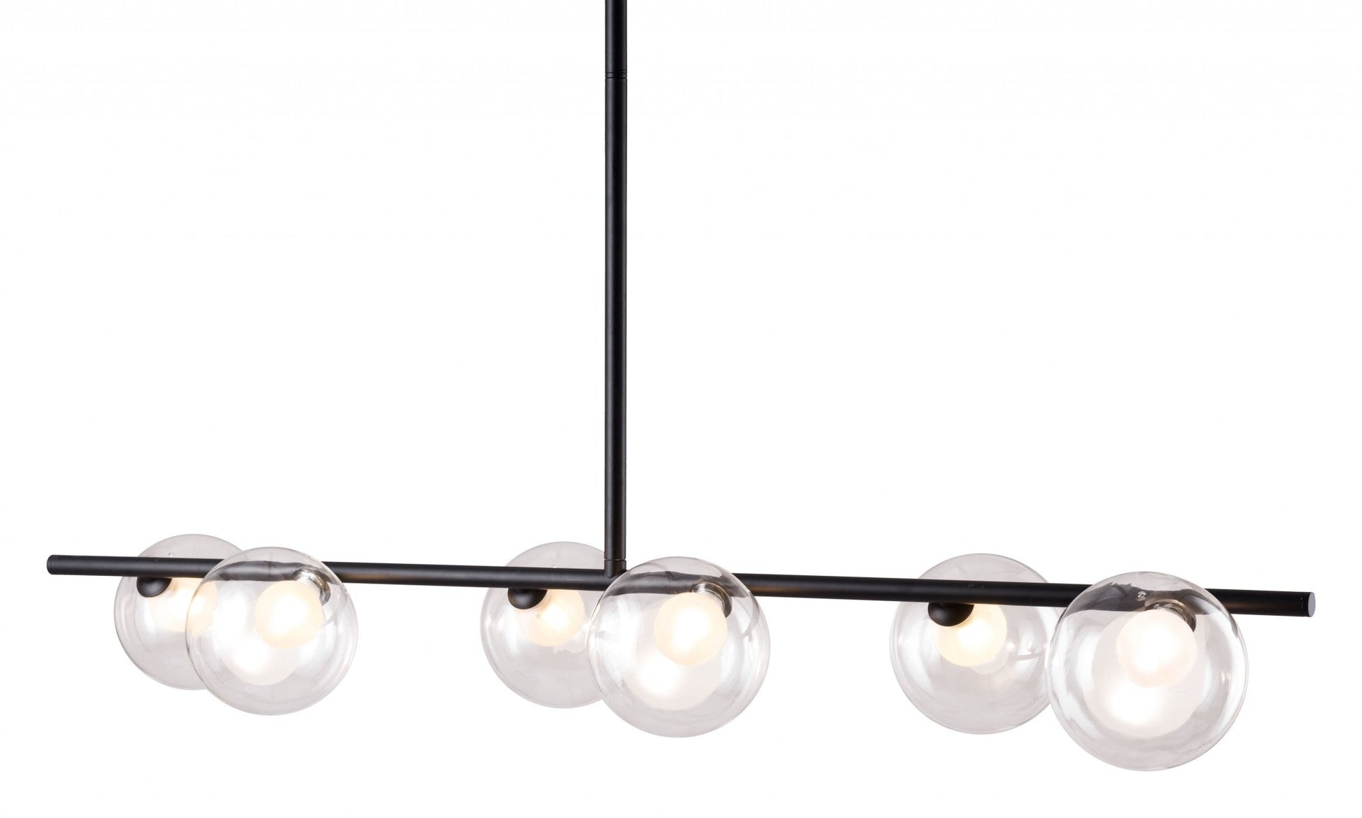 HomeRoots Deco Bubble Ceiling Lamp in Black Finish