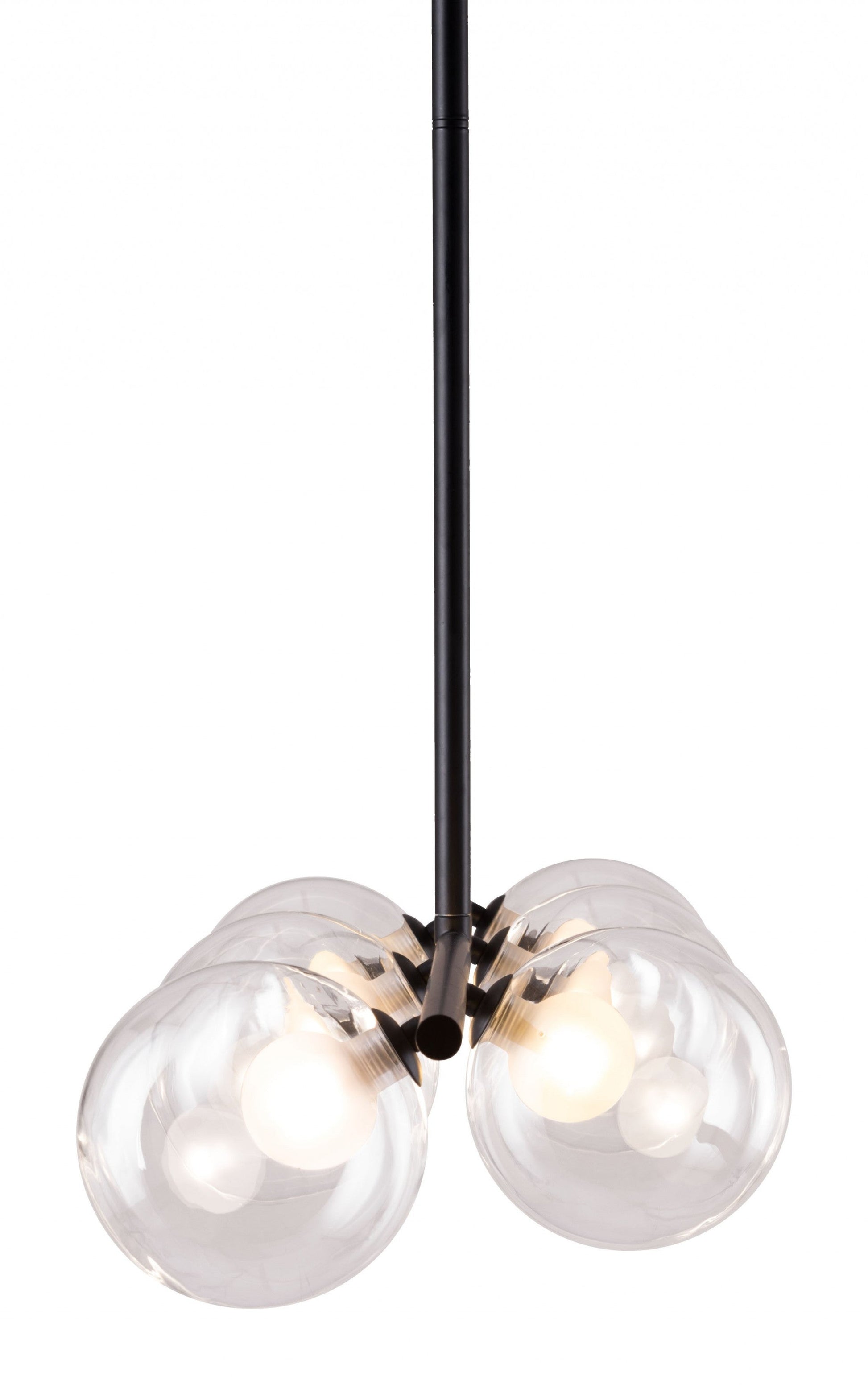 HomeRoots Deco Bubble Ceiling Lamp in Black Finish