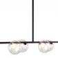 HomeRoots Deco Bubble Ceiling Lamp in Black Finish