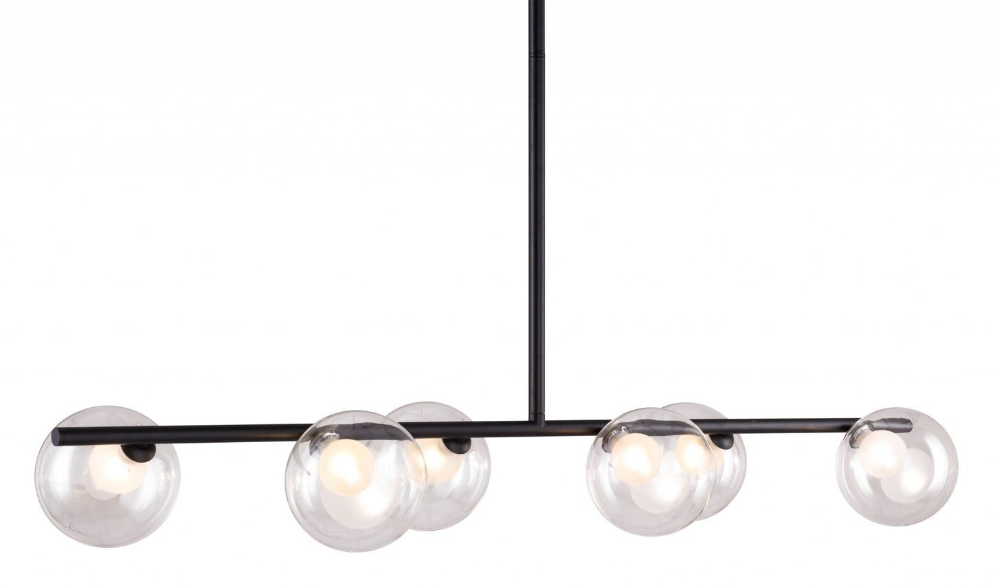 HomeRoots Deco Bubble Ceiling Lamp in Black Finish