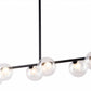 HomeRoots Deco Bubble Ceiling Lamp in Black Finish
