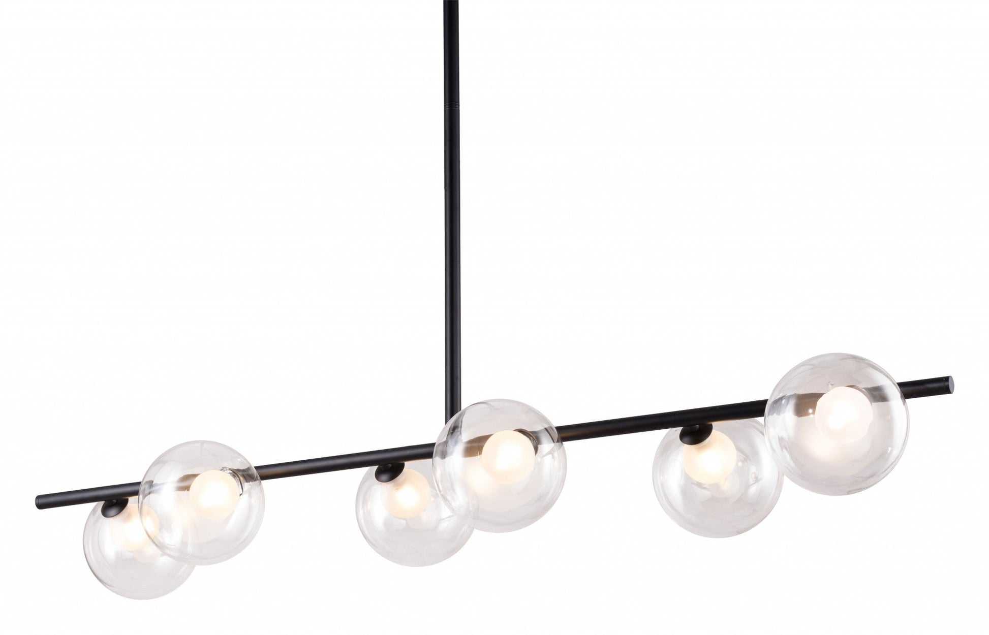 HomeRoots Deco Bubble Ceiling Lamp in Black Finish