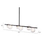 HomeRoots Deco Bubble Ceiling Lamp in Black Finish
