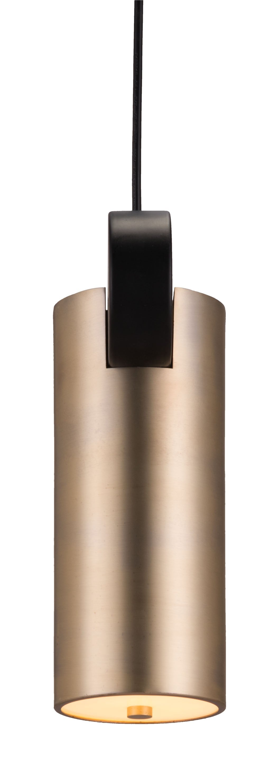 HomeRoots Deco Cylinder Ceiling Lamp in Gold Finish