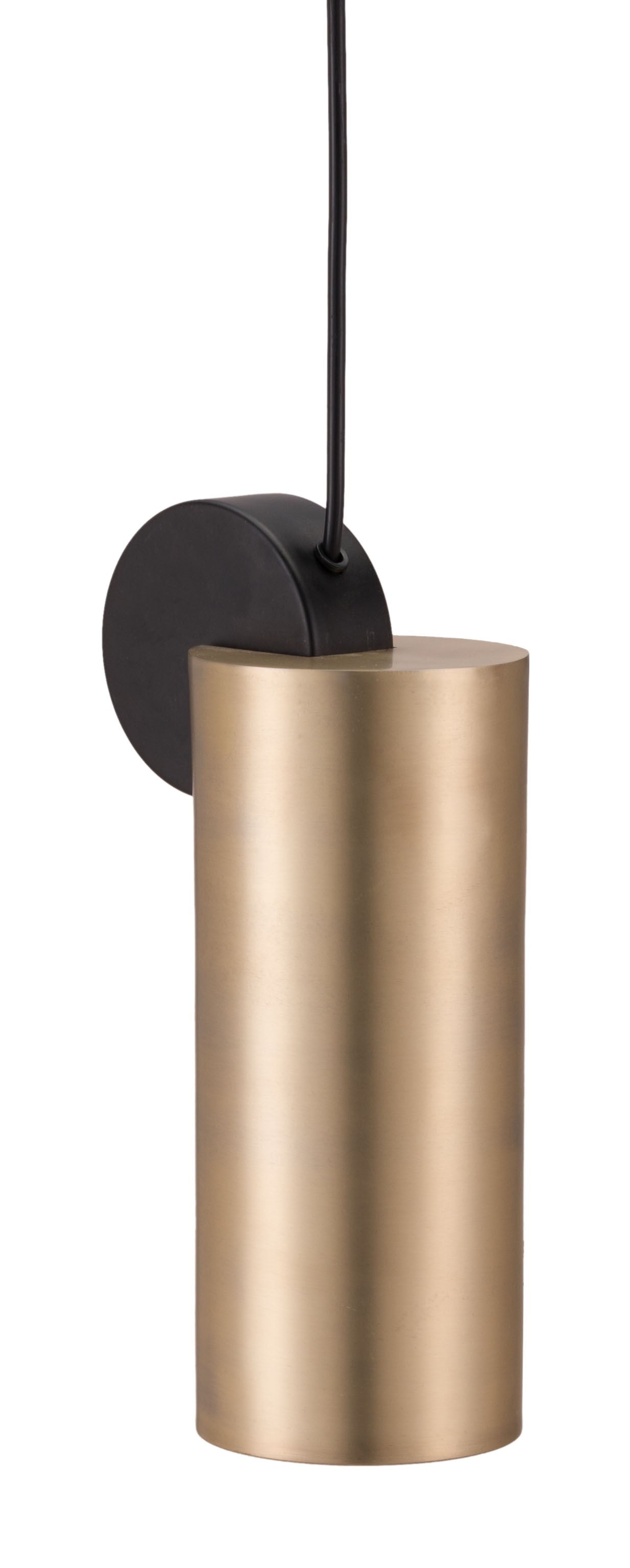HomeRoots Deco Cylinder Ceiling Lamp in Gold Finish