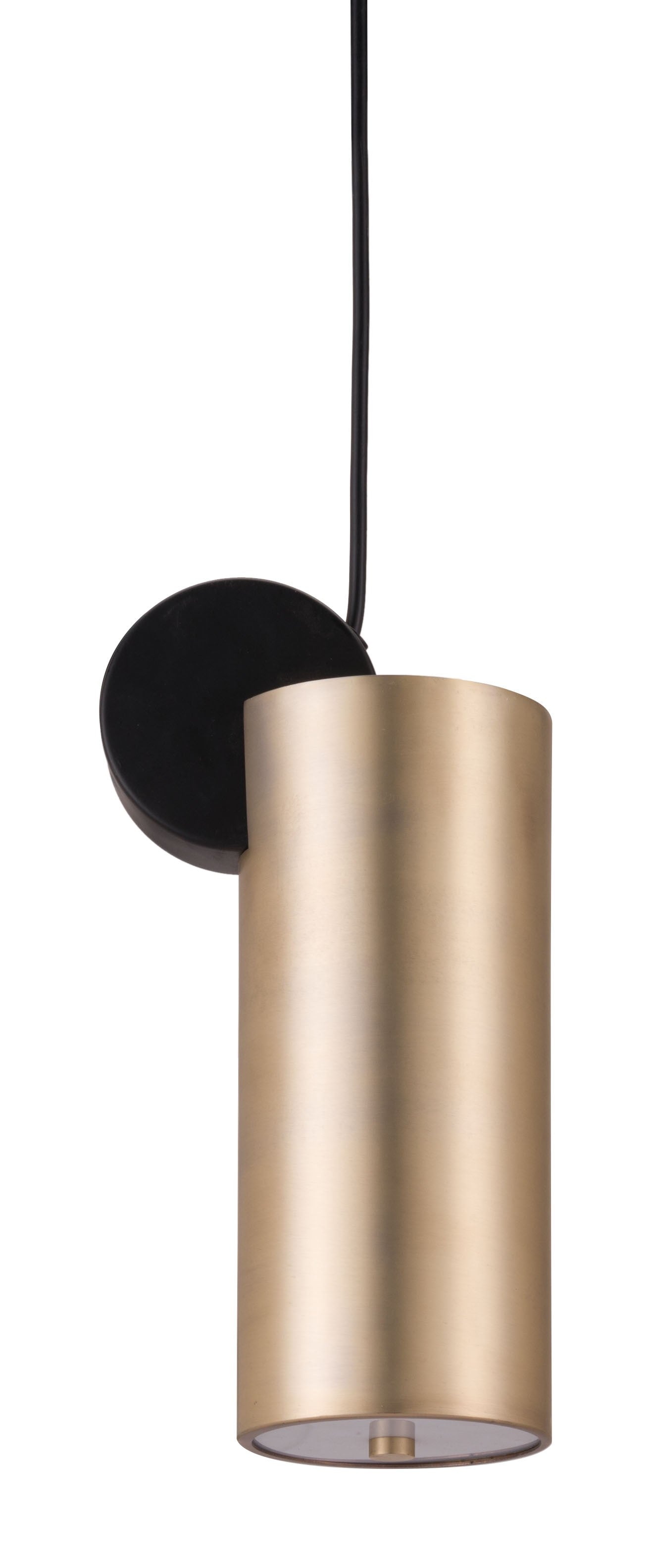 HomeRoots Deco Cylinder Ceiling Lamp in Gold Finish