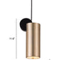 HomeRoots Deco Cylinder Ceiling Lamp in Gold Finish