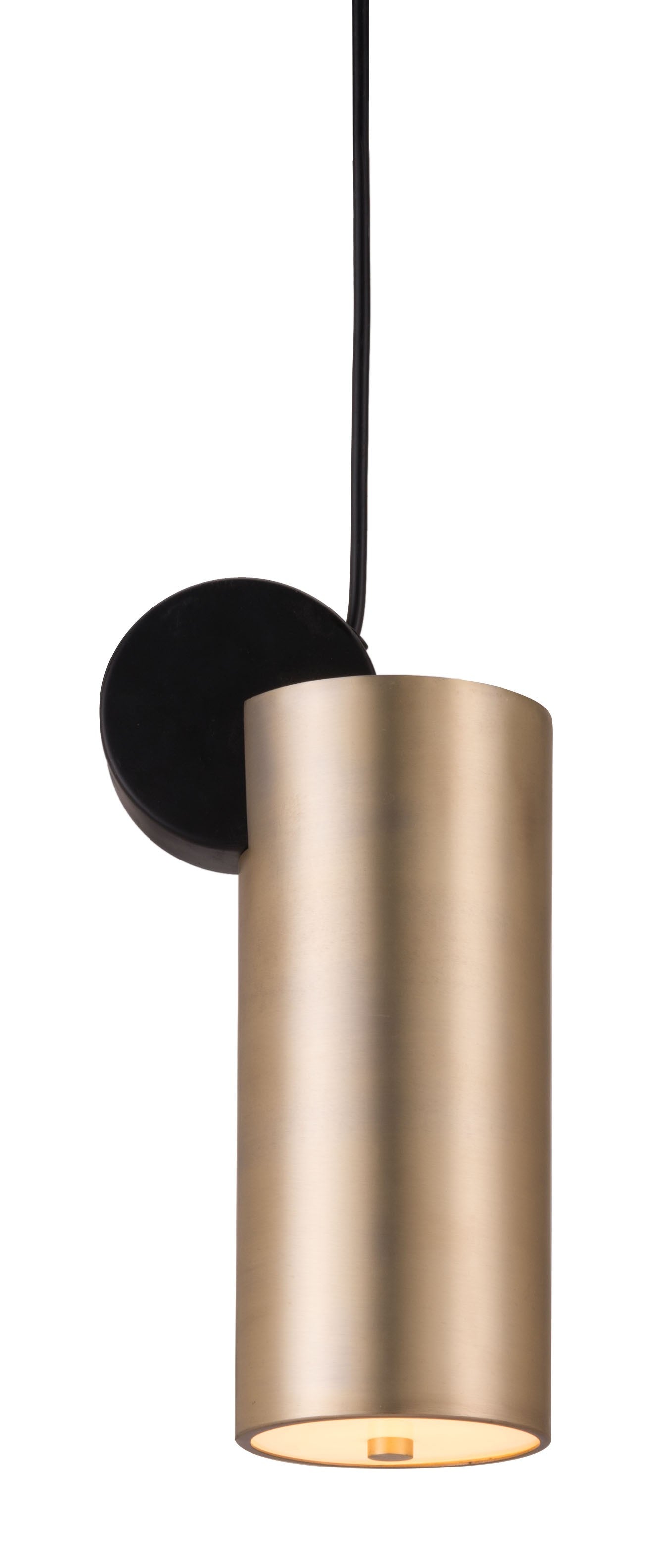 HomeRoots Deco Cylinder Ceiling Lamp in Gold Finish