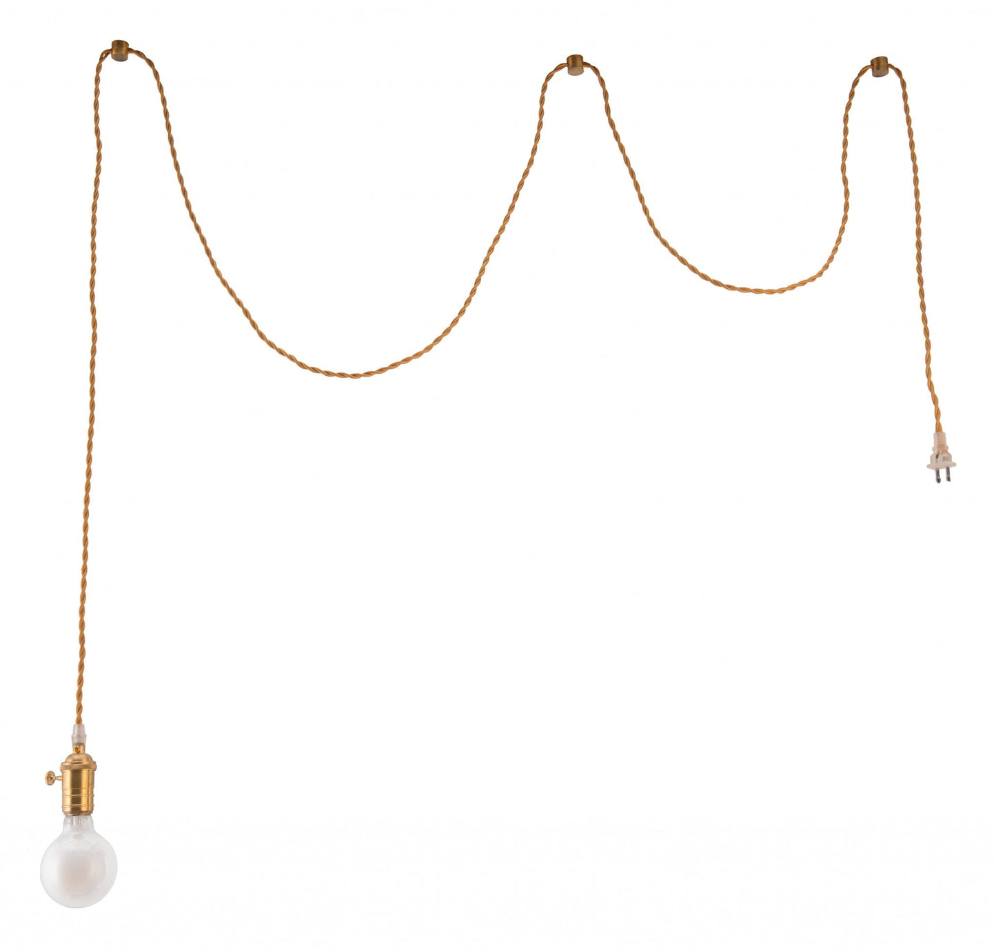 HomeRoots Dimmable Globe Ceiling Light in Brass Finish