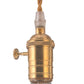 HomeRoots Dimmable Globe Ceiling Light in Brass Finish