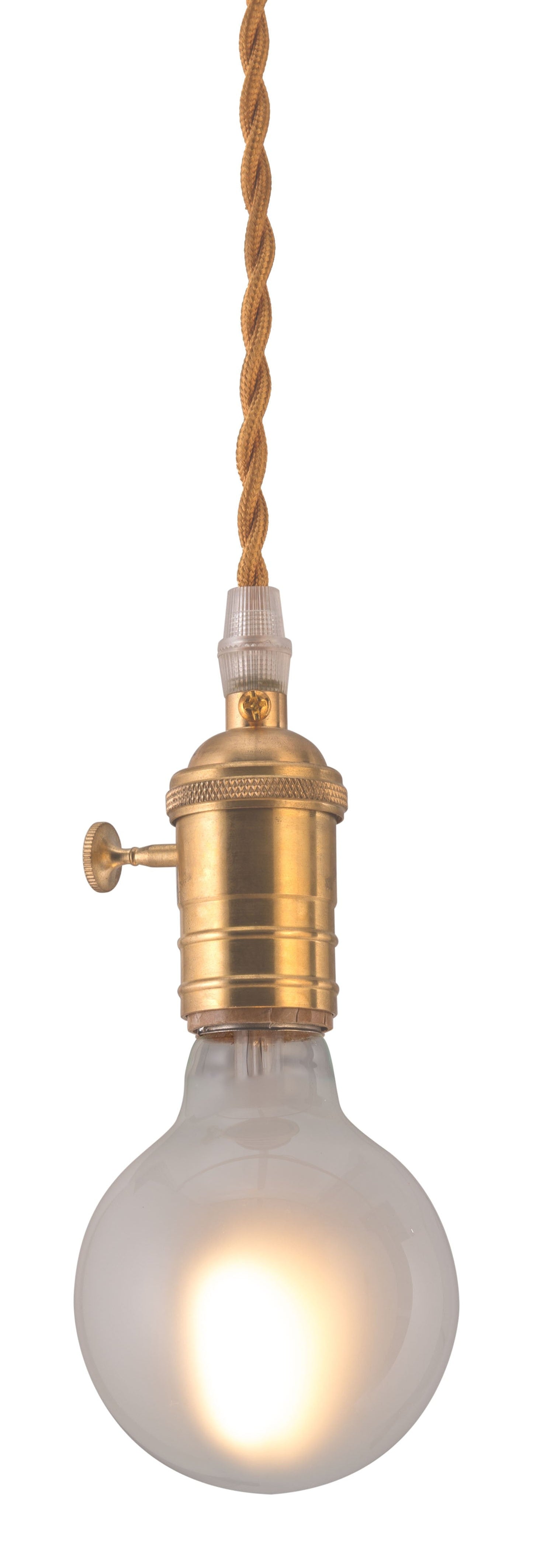 HomeRoots Dimmable Globe Ceiling Light in Brass Finish