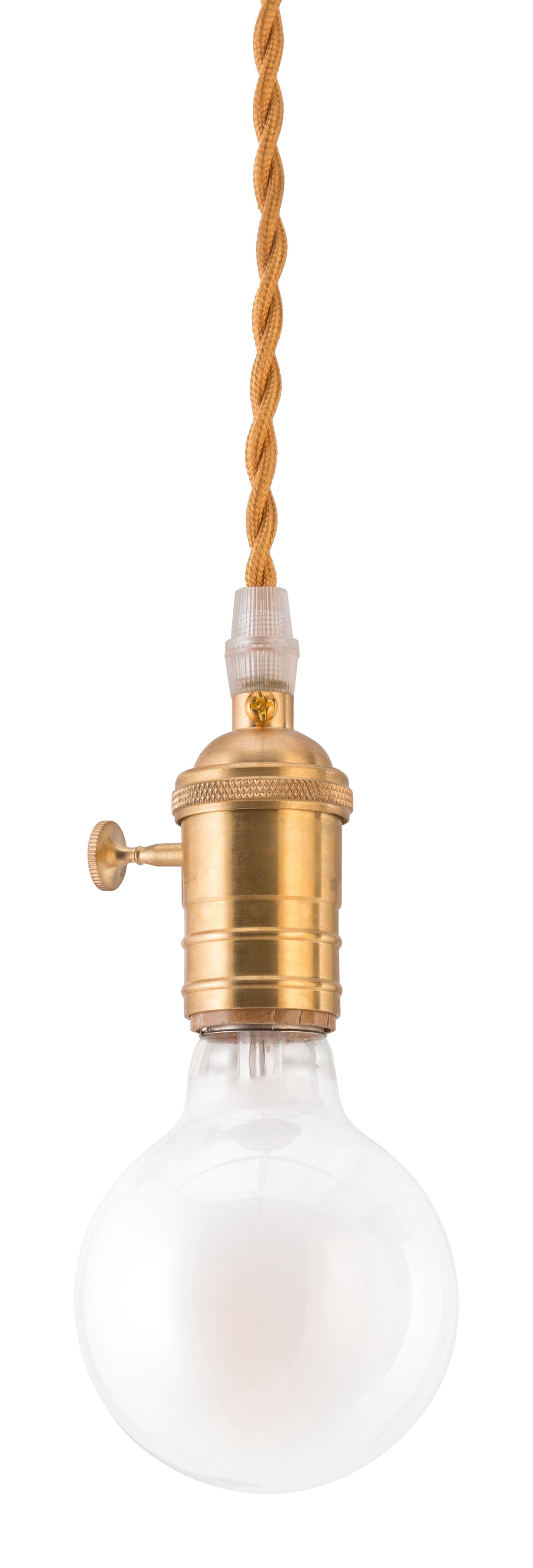 HomeRoots Dimmable Globe Ceiling Light in Brass Finish