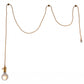 HomeRoots Dimmable Globe Ceiling Light in Brass Finish