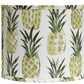 HomeRoots Distressed Whitewash Candlestick Table Lamp With White Pineapple Shade