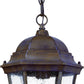 HomeRoots Domed Lantern Hanging Light in Dark Brown Finish