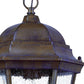HomeRoots Domed Lantern Hanging Light in Dark Brown Finish
