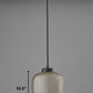 HomeRoots Dotty Mercury Glass Pendant With Bronze Metal Finish