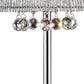 HomeRoots Dreamy Table Lamp With Crystal Accents in Silver Finish