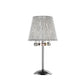 HomeRoots Dreamy Table Lamp With Crystal Accents in Silver Finish