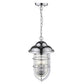 HomeRoots Dylan 3-Light Hanging Lantern in Chrome Finish