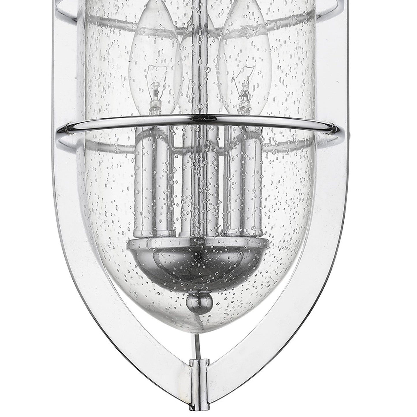 HomeRoots Dylan 3-Light Hanging Lantern in Chrome Finish