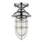 HomeRoots Dylan 3-Light Hanging Lantern in Chrome Finish