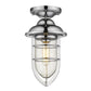 HomeRoots Dylan 3-Light Hanging Lantern in Chrome Finish