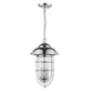 HomeRoots Dylan 3-Light Hanging Lantern in Chrome Finish