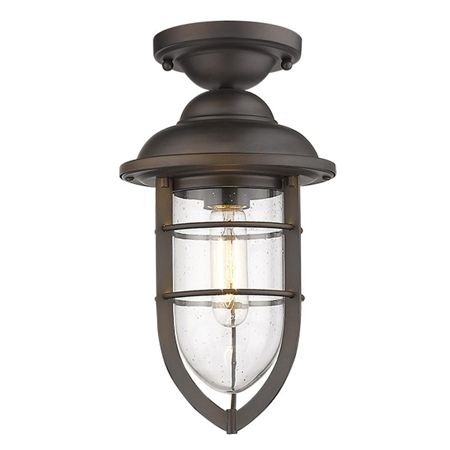 HomeRoots Dylan 3-Light Hanging Lantern in Oil Rubbed Bronze Finish
