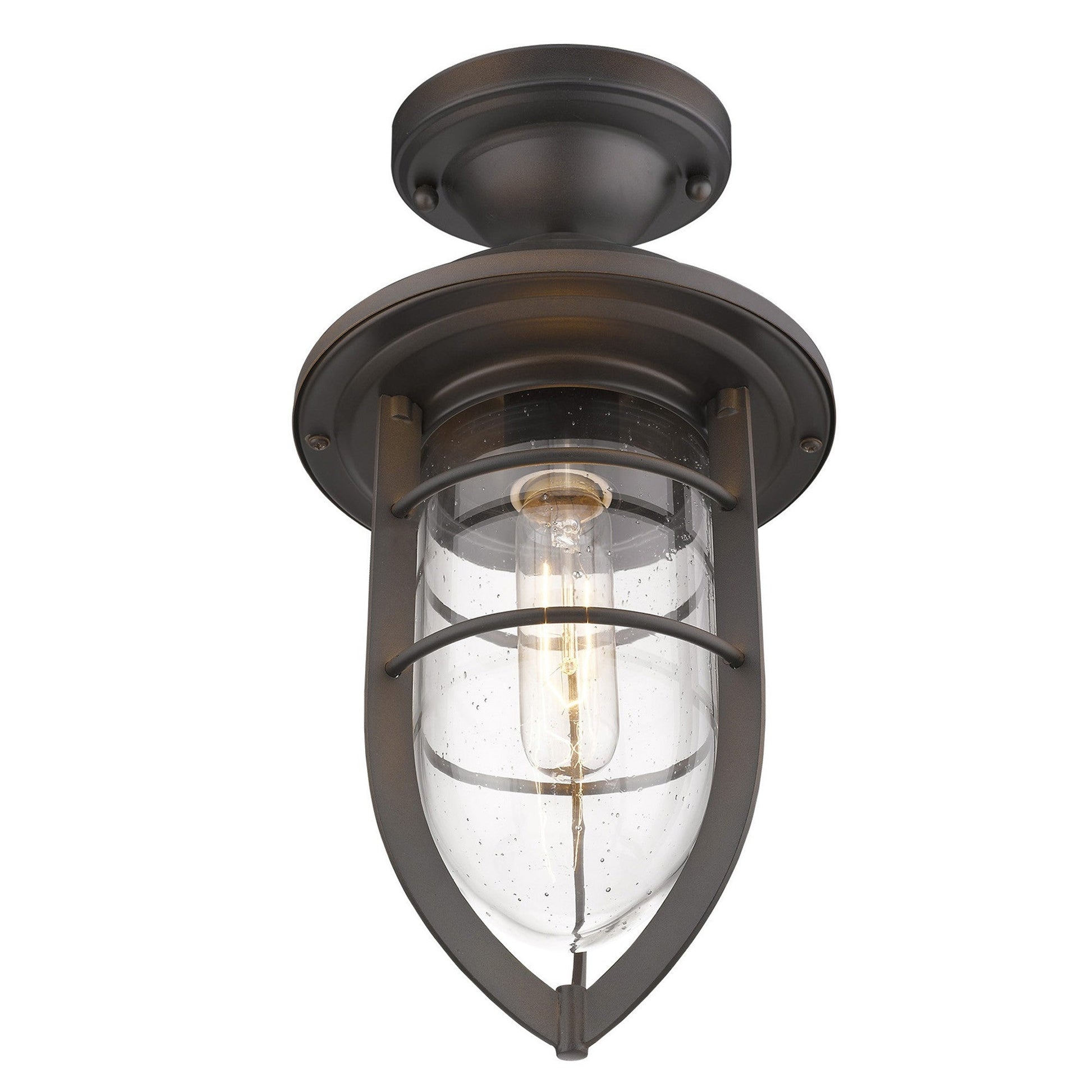 HomeRoots Dylan 3-Light Hanging Lantern in Oil Rubbed Bronze Finish