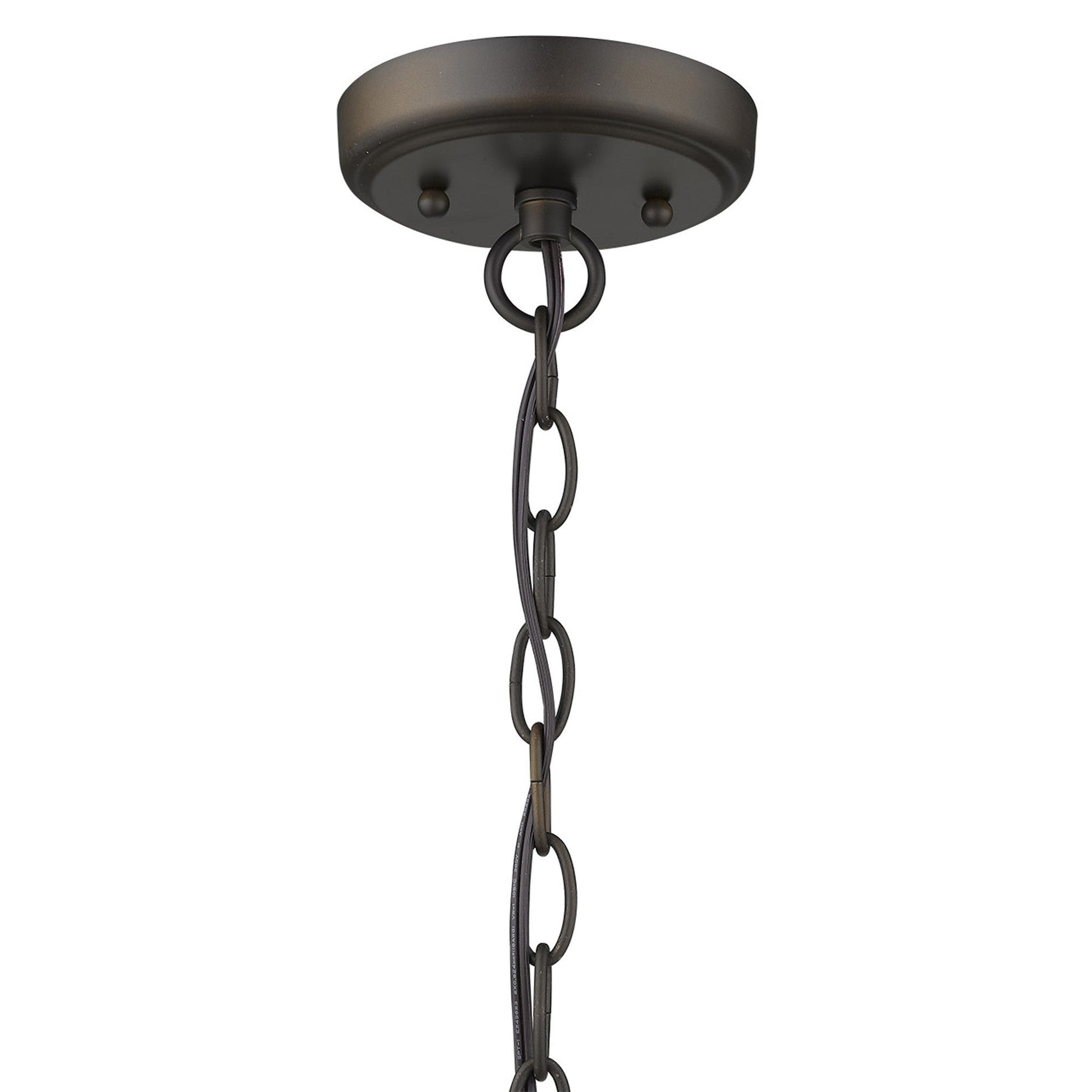 HomeRoots Dylan 3-Light Hanging Lantern in Oil Rubbed Bronze Finish