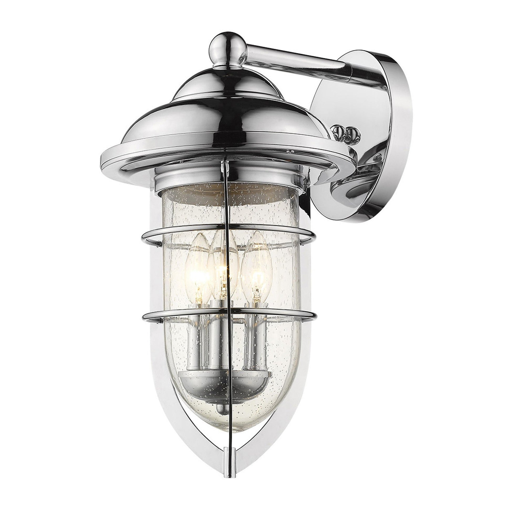 HomeRoots Dylan 3-Light Wall Light in Chrome Finish