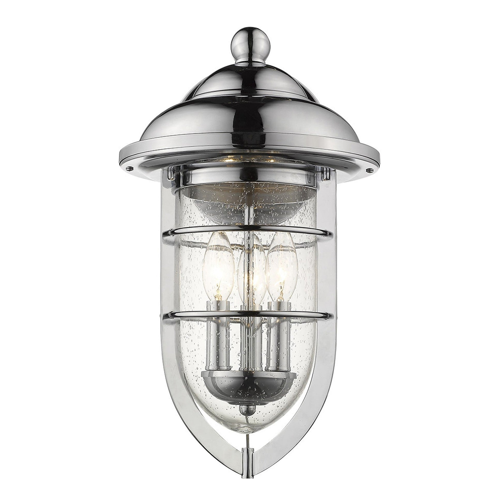 HomeRoots Dylan 3-Light Wall Light in Chrome Finish