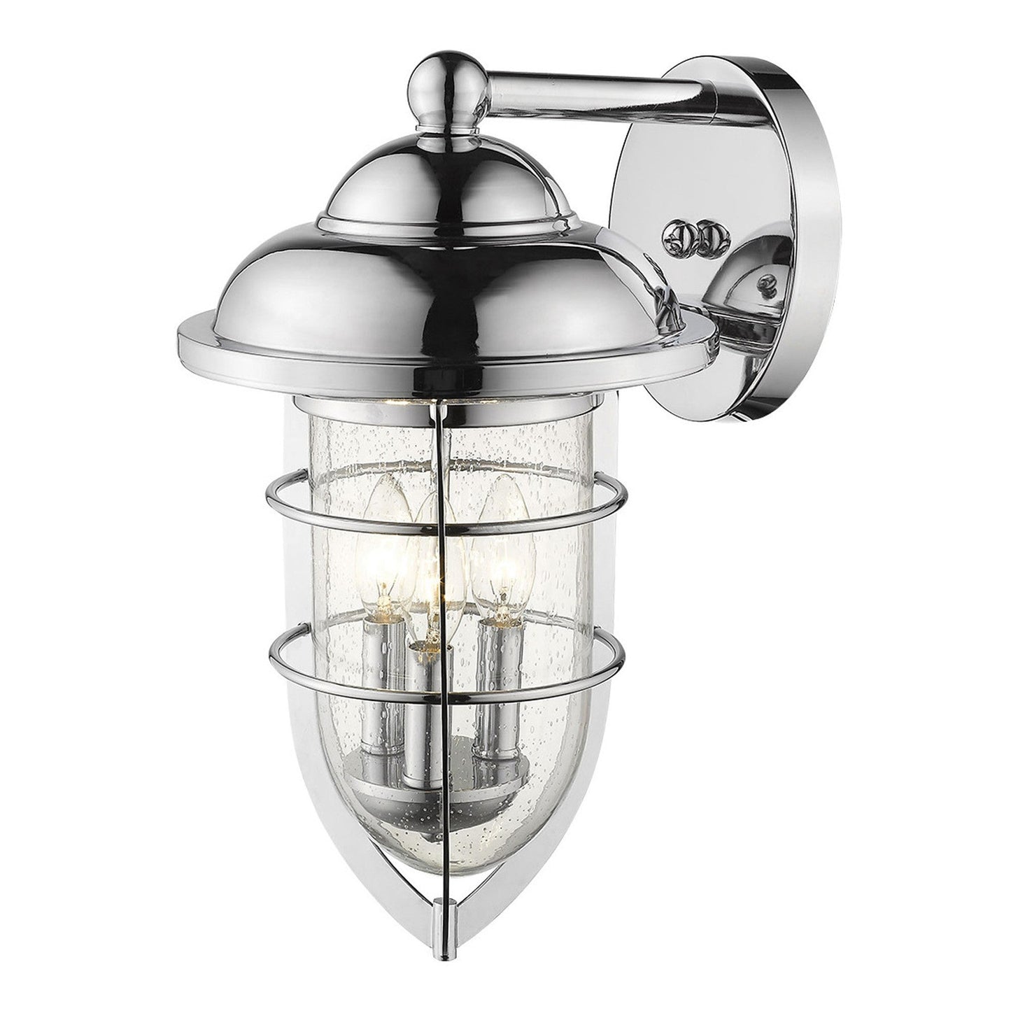 HomeRoots Dylan 3-Light Wall Light in Chrome Finish